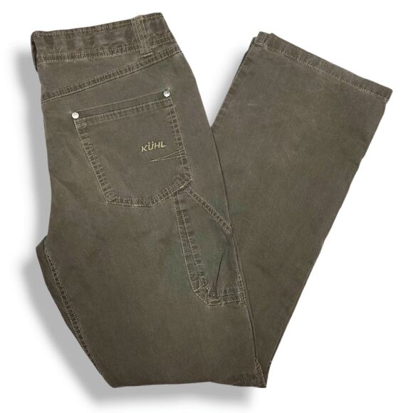 Kuhl Boys Revolvr Adjustable Waist Cargo Pants L [14-16] Green Gorpcore  Utility - Picture 2 of 13